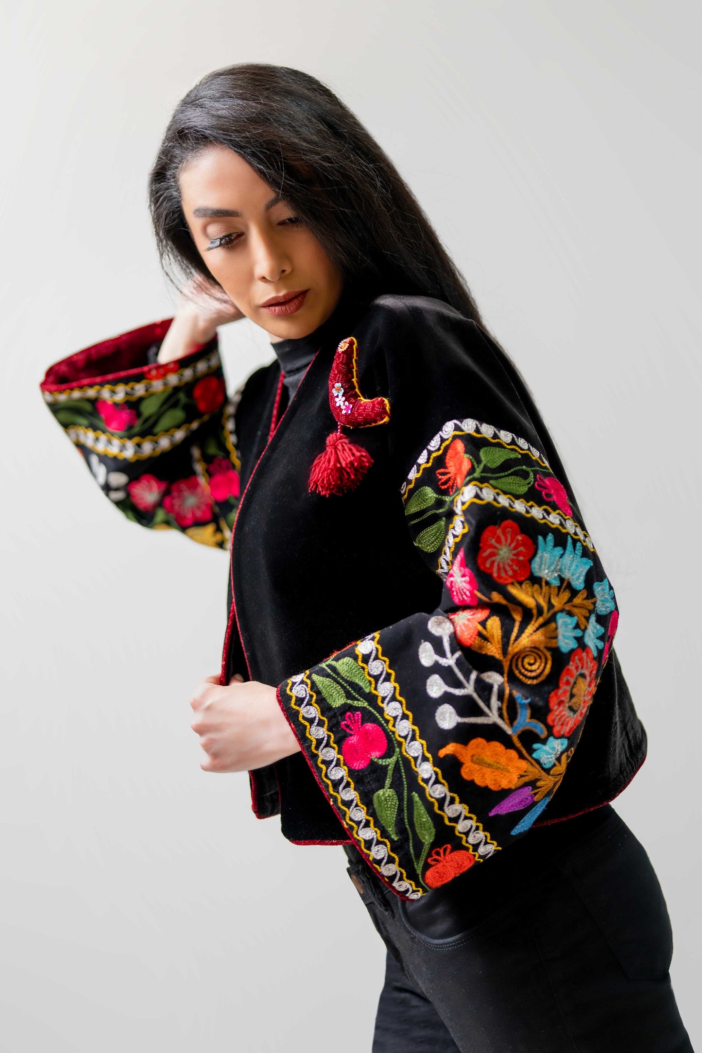 Velvet Nomad Embroidered Jacket