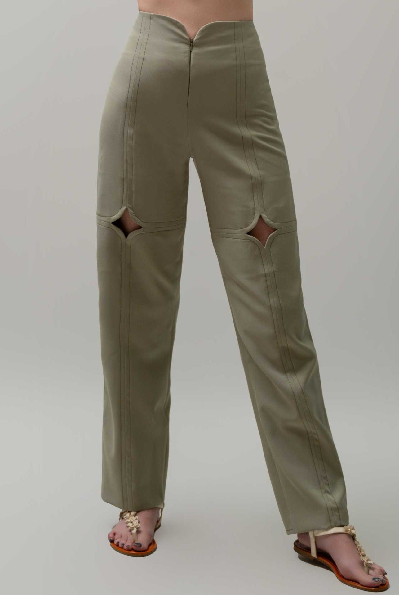 Sage Cutout Pants