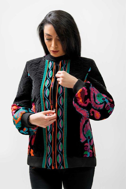 Electric Garden Quilted Jacket
