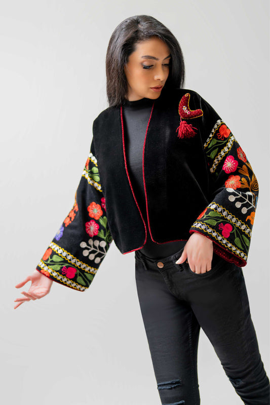 Velvet Nomad Embroidered Jacket
