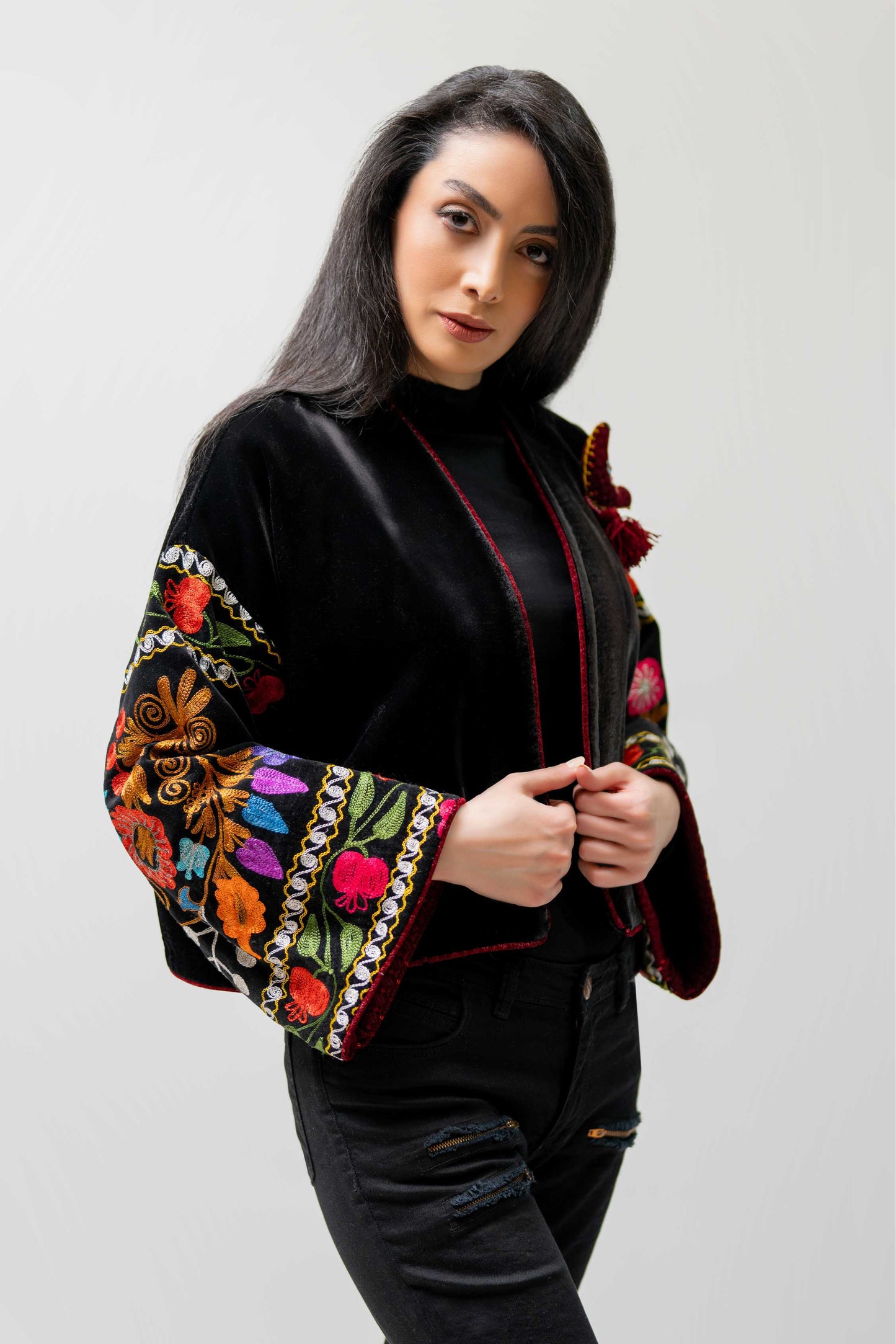 Velvet Nomad Embroidered Jacket