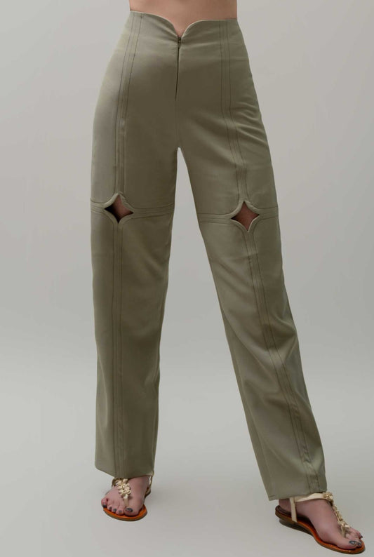 Sage Cutout Pants